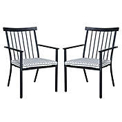 Bee &amp; Willow&trade; Windsor Outdoor Stacking Chairs in Black (Set of 2)