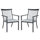 Alternate image 0 for Bee &amp; Willow&trade; Windsor Outdoor Stacking Chairs in Black (Set of 2)