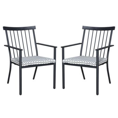 Bee &amp; Willow&trade; Windsor Outdoor Stacking Chairs in Black (Set of 2). View a larger version of this product image.