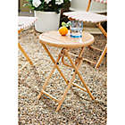 Alternate image 1 for Everhome&trade; Galveston Outdoor Folding Accent Table in Natural