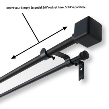 Simply Essential&trade; Curtain Rod Hardware. View a larger version of this product image.