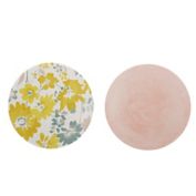 Bee &amp; Willow&trade; Melamine and Bamboo Appetizer Plate in Pink/Floral