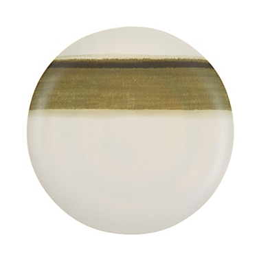 Studio 3B&trade; Ikat Melamine and Bamboo Dinner Plate in Green. View a larger version of this product image.