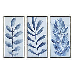 Bee & Willow™ Leaves 15-Inch x 30-Inch Embellished Framed Wall Art (Set of 3)