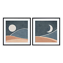 Studio 3B™ Midnight Landscape Print 30-Inch Square Framed Wall Art (Set of 2)