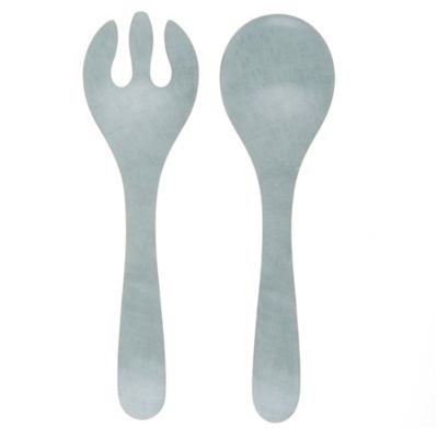 Bee &amp; Willow&trade; Jadeite 2-Piece Melamine and Bamboo Salad Server Set in Green