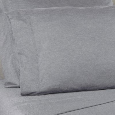 Studio 3B&trade; Jersey Standard Pillowcases in Heather Grey (Set of 2)