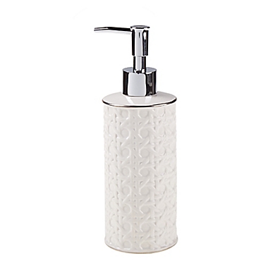 Everhome&trade; Cane Soap/Lotion Dispenser in White. View a larger version of this product image.