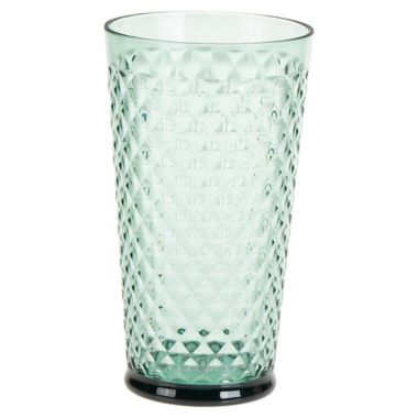 Bee &amp; Willow&trade; Textured Highball Glass in Green. View a larger version of this product image.