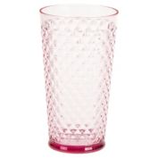 Bee &amp; Willow&trade; Textured Highball Glass in Pink