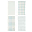 Alternate image 1 for Bee &amp; Willow&trade; Check and Stripe Napkins in Smoke(Set of 4)