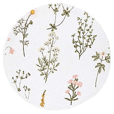 Bee &amp; Willow&trade; Wildflower Braided Round Placemat. View a larger version of this product image.