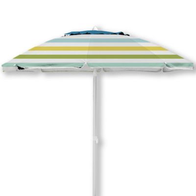 H for Happy&trade; 7-Foot Stripes Beach Umbrella