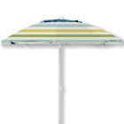Alternate image 0 for H for Happy&trade; 7-Foot Cool Stripes Beach Umbrella in Blue