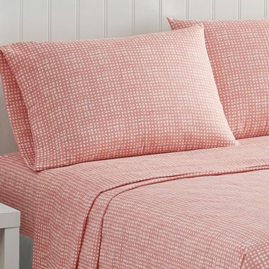 Simply Essential&trade; Printed Microfiber Standard/Queen Pillowcases in Coral Haze (Set of 2). View a larger version of this product image.
