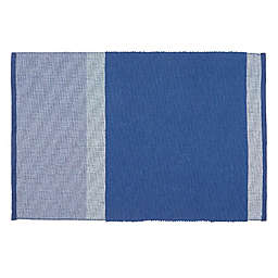 Simply Essential™ Colorblock Cotton Placemats in Blue (Set of 4)