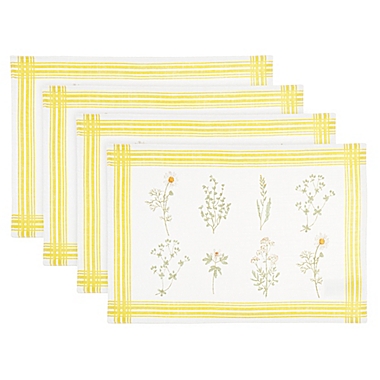 Bee &amp; Willow&trade; Wildflower Border Placemat (Set of 4). View a larger version of this product image.