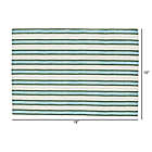 Alternate image 2 for Everhome&trade; Zig-Zag Stripe Placemats in Green/Blue (Set of 4)