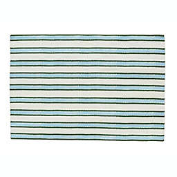 Everhome™ Zig-Zag Stripe Placemats in Green/Blue (Set of 4)