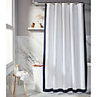 Alternate image 0 for Everhome&trade; Emory 72-Inch x 72-Inch Standard Shower Curtain in Navy/White