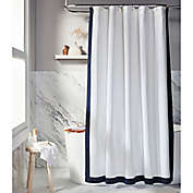 Everhome&trade; Emory 72-Inch x 72-Inch Standard Shower Curtain in Navy/White