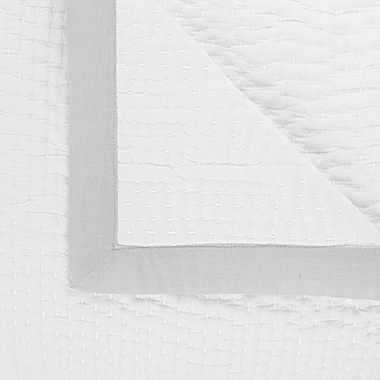 Everhome&trade; Hanover Hotel Border 3-Piece Full/Queen Quilt Set in Microchip. View a larger version of this product image.
