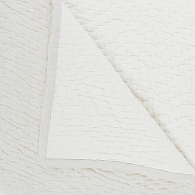 Everhome&trade; Colette Chevron 3-Piece King Quilt Set in Creme Brulee. View a larger version of this product image.