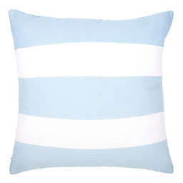 Everhome™ Chunky Stripe Square Throw Pillow in Skyway/White