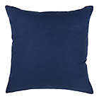 Alternate image 1 for Everhome&trade; Floral Square Throw Pillow in Navy/White