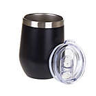 Alternate image 1 for Simply Essential&trade; 12 oz. Stainless Steel Wine Tumbler in Black