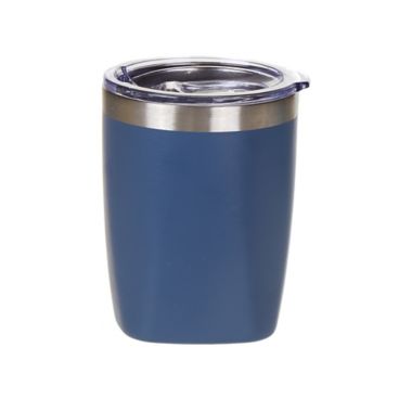Simply Essential&trade; 10 oz. Stainless Steel Rocks Wine Tumbler in Blue. View a larger version of this product image.