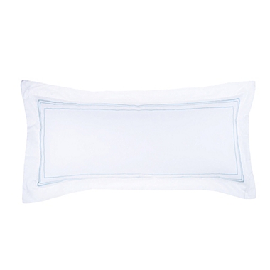Everhome&trade; Sullivan Triple Baratta Lumbar Throw Pillow in White/Skyway. View a larger version of this product image.