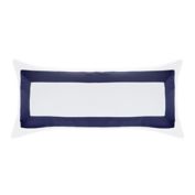 Everhome&trade; Emory Hotel Border Lumbar Throw Pillow in Navy