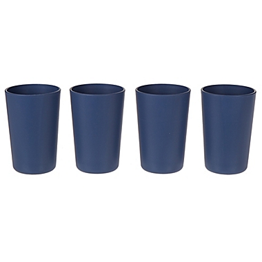 Simply Essential&trade; Eco-Plastic Tumblers in Navy (Set of 4). View a larger version of this product image.