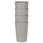 Alternate image 1 for Simply Essential&trade; Eco-Plastic Tumblers in Grey (Set of 4)