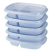 Simply Essential&trade; 10-Piece 2-Section Divided Food Storage Container Set in Zen Blue