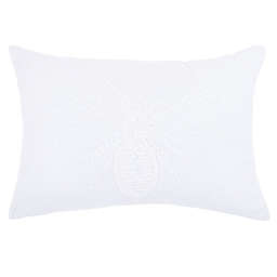 Bee & Willow™ Bee Embroidered Oblong Throw Pillow in White