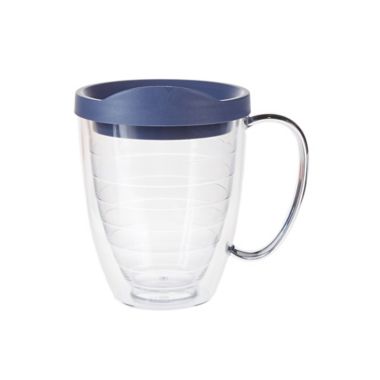Simply Essential&trade; 15 oz. Mug with Lid in True Navy. View a larger version of this product image.