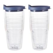 Simply Essential&trade; 2-Pack 24 oz. Tumbler with Lid in True Navy