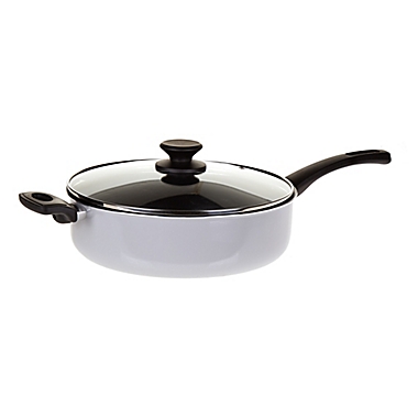 Simply Essential&trade; Nonstick 5 qt. Aluminum Covered Saute Pan in Grey. View a larger version of this product image.
