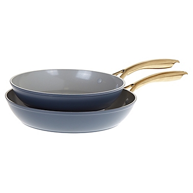 Our Table&trade; Limited Edition Nonstick Aluminum 2-Piece Fry Pan Set in Dark Denim. View a larger version of this product image.