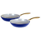 Alternate image 0 for Our Table&trade; Limited Edition Nonstick Aluminum 2-Piece Fry Pan Set in Dark Denim
