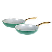 Our Table&trade; Limited Edition Nonstick Aluminum 2-Piece Fry Pan Set in Dark Ivy