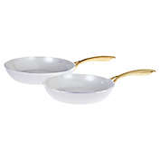 Our Table&trade; Limited Edition Nonstick Aluminum 2-Piece Fry Pan Set in Ivory