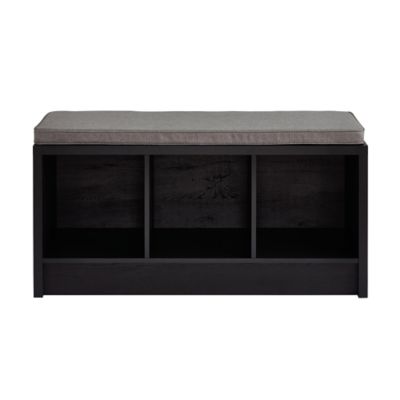 Squared Away&trade; 3-Cube Storage Bench in Raven Black