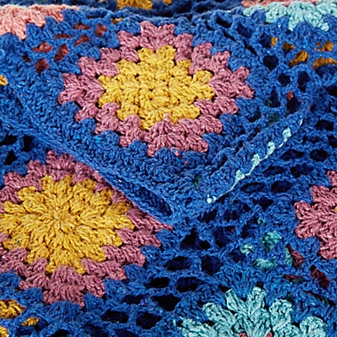 Wild Sage&trade; Granny Square Crochet Throw Blanket. View a larger version of this product image.