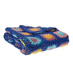 Wild Sage™ Granny Square Crochet Throw Blanket