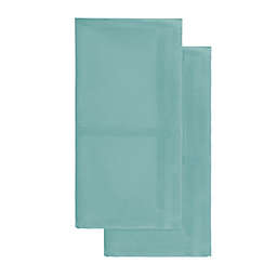 Simply Essential™ Solid Windowpane Napkins in Turquoise (Set of 2)