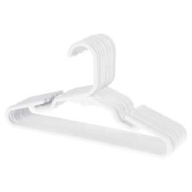 mighty goods&trade; 10-Pack Notched Children's Hangers in White. View a larger version of this product image.
