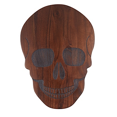 Halloween Skull Cheese Board in Walnut. View a larger version of this product image.